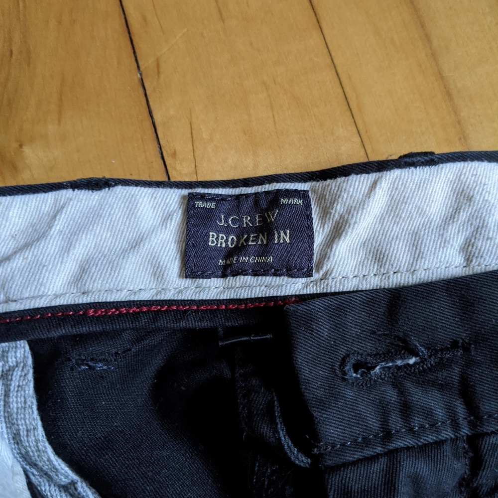 J. Crew Black Chino 34x34
